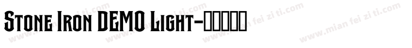 Stone Iron DEMO Light字体转换